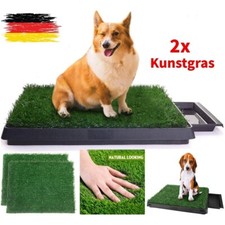 Hundeklo Hundetoilette Welpentoilette mit Kunstrasen, 63x50cm Hunde Toilette