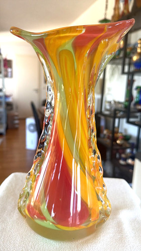 Große schwere glas vase - xl,