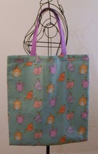 Stoffbeutel-Einkaufstasche "Bunte Hühner", selbst genäht