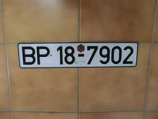 Altes Nummernschild Autokennzeichen der Deutschen Bundespost