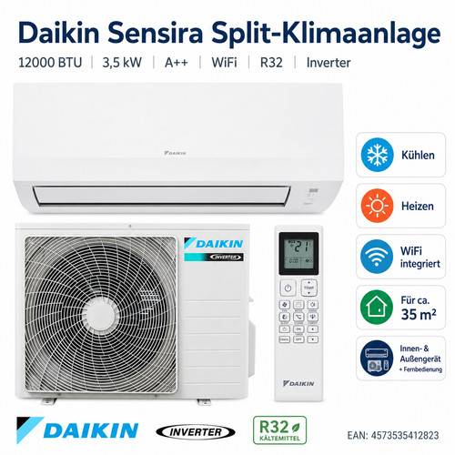 Daikin sensira ftxc35e rxc35e - sensira,