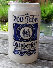 200 Jahre Oktoberfest München - Paulaner Bräu - Maßkrug,  Maß, 1l - von 2010