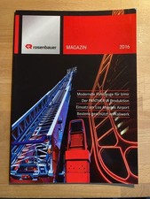 ROSENBAUER Österreich Feuerwehr Broschüre Magazin 2016 m. 46 Seiten Topzustand H
