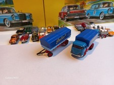 0197	Faller AMS Büssing LKW-Zug mit Hänger und Plane. Das Modell ist bespielt