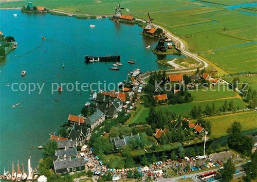 Zaanse schans fliegeraufnahme - zaanse,