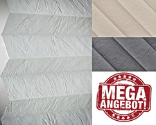 Crushed Plissees Faltrollo auf