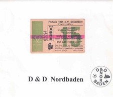 Ticket / Eintrittskarte   78/79  1. Liga   Fortuna Düsseldorf - FC Schalke 04