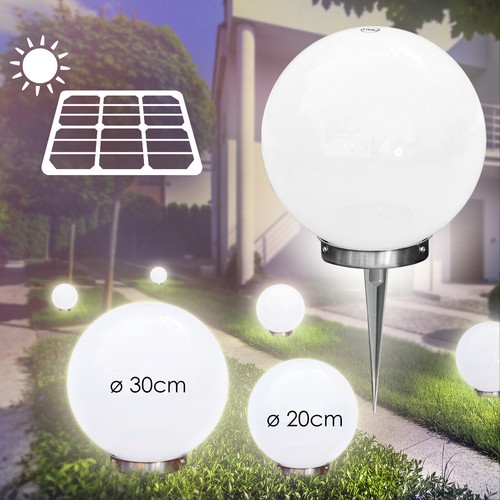 Solar kugelleuchten set 20cm - kugelleuchten,