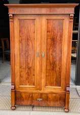 Gründerzeit Kleiderschrank, Nussbaum, Berlin um 1880