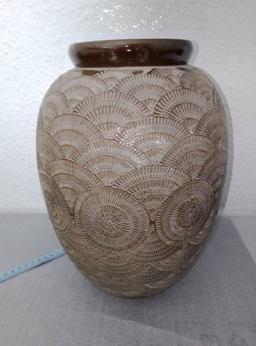 Vintage handarbeit vase - handarbeit,