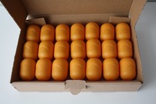 21 leere Ü-Ei Kapseln Hüllen in orange var. 2 - basteln, Tombola, Hochzeit