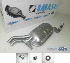 IMASAF ESD Auspuff Endtopf+Anbauteile für Mercedes-Benz C124 W124 260+300+4matic