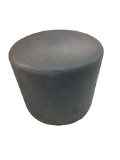 Erpo Rundhocker Leder grau 47cm Ø