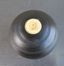 Antike Lignum Vitae Rasenschale Kugel " 21 "