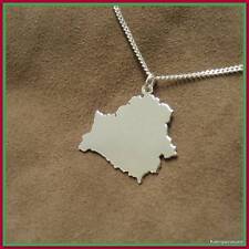 BELARUS Landkarte Anhänger mit 45cm Panzerkette in 925er Silber