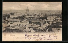 Potsdam, Blick auf die Stadt, Ansichtskarte 