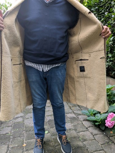 Herren ledermantel lang echt - herren,