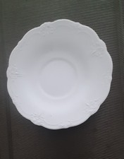 ALT Tirschenreuth 1838 * BARONESSE * weiß * Untertasse * D: 15 cm