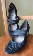 Pumps Velourleder schwarz