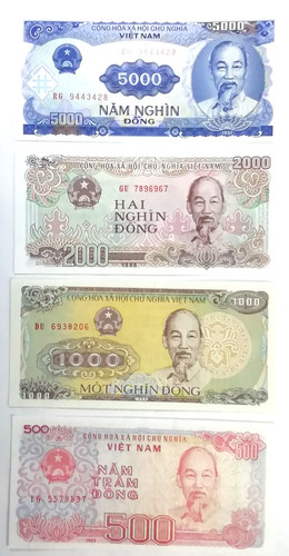 Banknoten vietnam 500 dong - banknoten, vietnam,