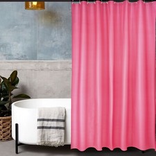 Duschvorhang Polyester Textil / PEVA 180x200 cm Badewannen Vorhang inkl. Haken