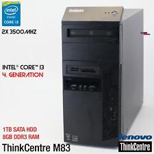 IBM LENOVO THINKCENTRE M83 10BE i3 COMPUTER PC 1TB HDD 8GB RS-232 WINDOWS 10 