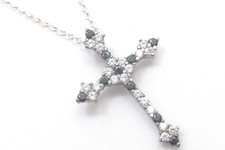 Halskette 925 Sterling SILBER silver argento collana argent necklace Kreuz cross