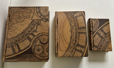 Buchtresor Buchattrappe mit Dekor: Karte, 3er Set