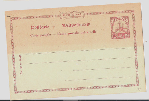 Ganzsache deutsche kolonien - deutsche,