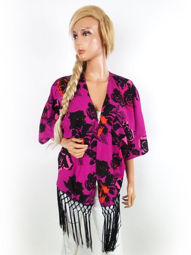 Boho hippie strickjacke rosa - strickjacke,