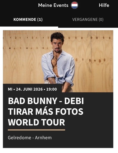 Biete bad bunny tickets - 1-3,