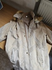 Echtlederjacke mit Rotfuchs-Kragen – hochwertig & warm, Größe 42
