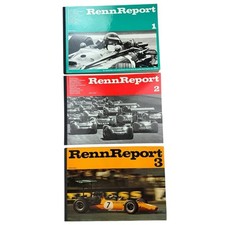 RennReport # 1 + 2 + 3 Eddie Guba - 3 Bände Bücher - Renn Serien 70er - AB5