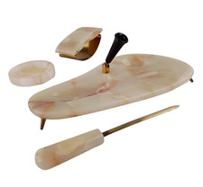 Schreibtischset Onyx Marmor