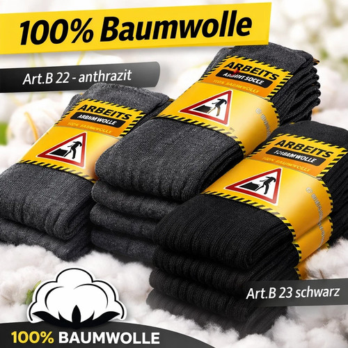 Robuste arbeitssocken 100 - arbeitssocken, 100%