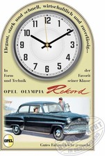 Oldtimer Wanduhr Motiv Opel Olympia Rekord Geschenk Limousine