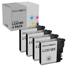4pk LC61BK LC61 BLACK Ink