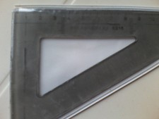 Rumbold – 6216 - Dreieckslineal – Dreieck – Lineal – Gebrauchsspuren können vorh