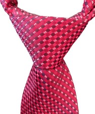 Krawatte - aus HOCHWERTIGER MICROFASER klassisch rot kariert
