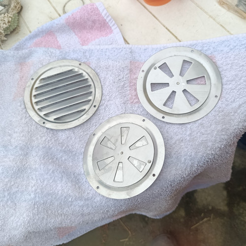 Abluftgitter 3er set rund - abluftgitter,