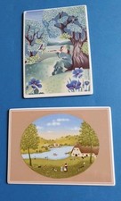 2 x Vilbo Card/ Villeroy & Boch Porzellan Postkarten A46 Frühling  A30 Ein Lied 