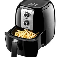 Heißluftfritteuse Fritteuse Airfryer Heißluft Fettarm 1400W 3,5L Timer BPA Frei