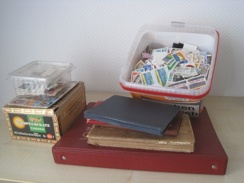 Briefmarken nachlass karton - briefmarken,