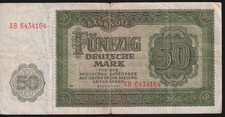 DDR, 50 Deutsche Mark/AB