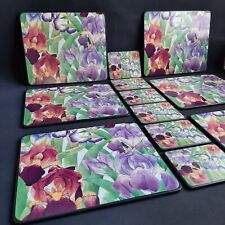 Frühstücksbrettchen  - PLATZSET & UNTERSETZER Lady Clare - Lilien 12 Teile 