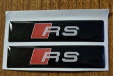 Ringe aus Ingolstadt AUDI Sticker Autoaufkleber RS 2x  Maße ca. 60x14x1.5mm