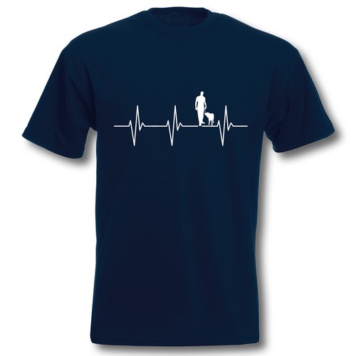 Shirt herzschlag gassi - t-shirt,