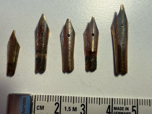 Vintage fountain pen gold - gold, nibs