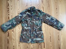 Vintage Genuine US Army M-65 M65 Woodland Camouflage Field Jacket