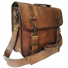 Tasche Leder Vintage Kuriertasche Schulter Herren Ranzen S Laptop Schule Akte...
